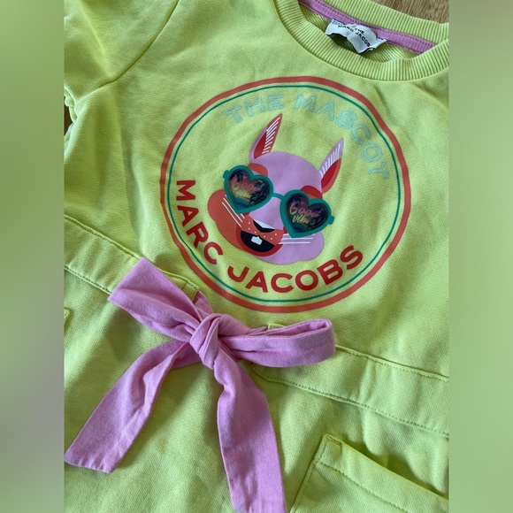 Marc Jacobs Lime Yellow Mascot Dress, size 4y - Picture 10 of 12